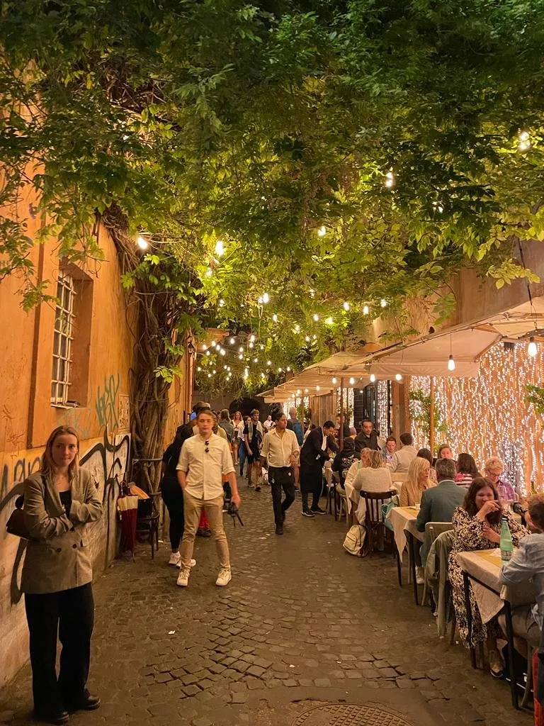 Trastevere - lively district with many restaurants